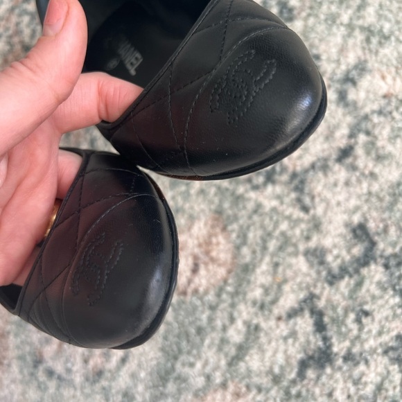Chanel black quilted leather ballerina flats shoes - Picture 7 of 10